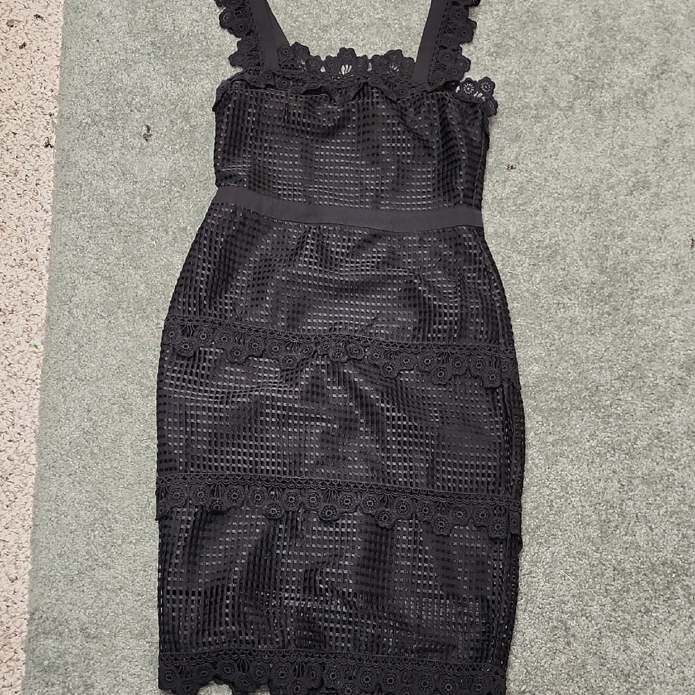 Endless Rose Black Lace Mini Dress